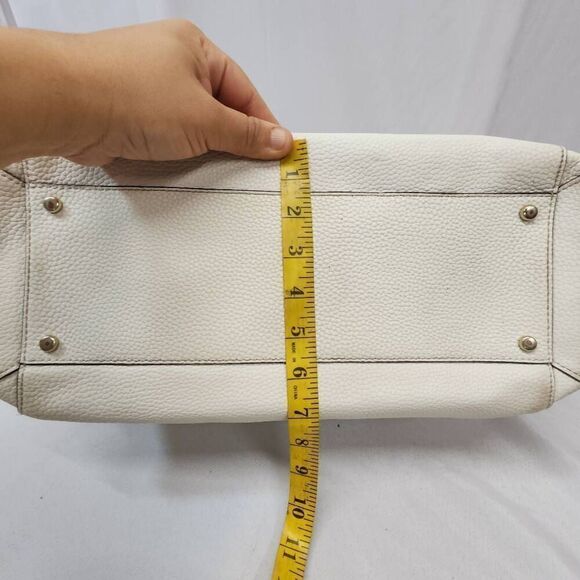 Kate Spade New York Bridge Place Francisca Large Tote Leather Bag White Cream - Picture 8 of 13